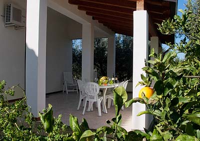 The porch of Casa Tannura