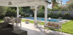 Op de veranda van Villa Velella